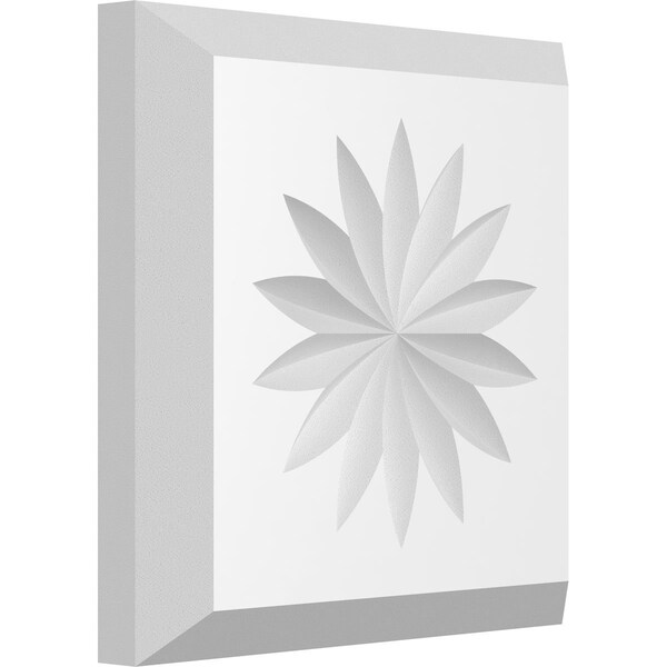 Ekena Millwork Standard Sedgwick Flower Rosette With Beveled Edge, 3"W x 3"H x 1/2"P ROSP030X030X050SDG10 - main